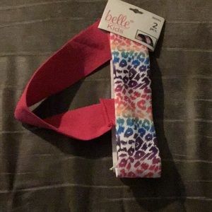 Super cute leopard and  pink headbands